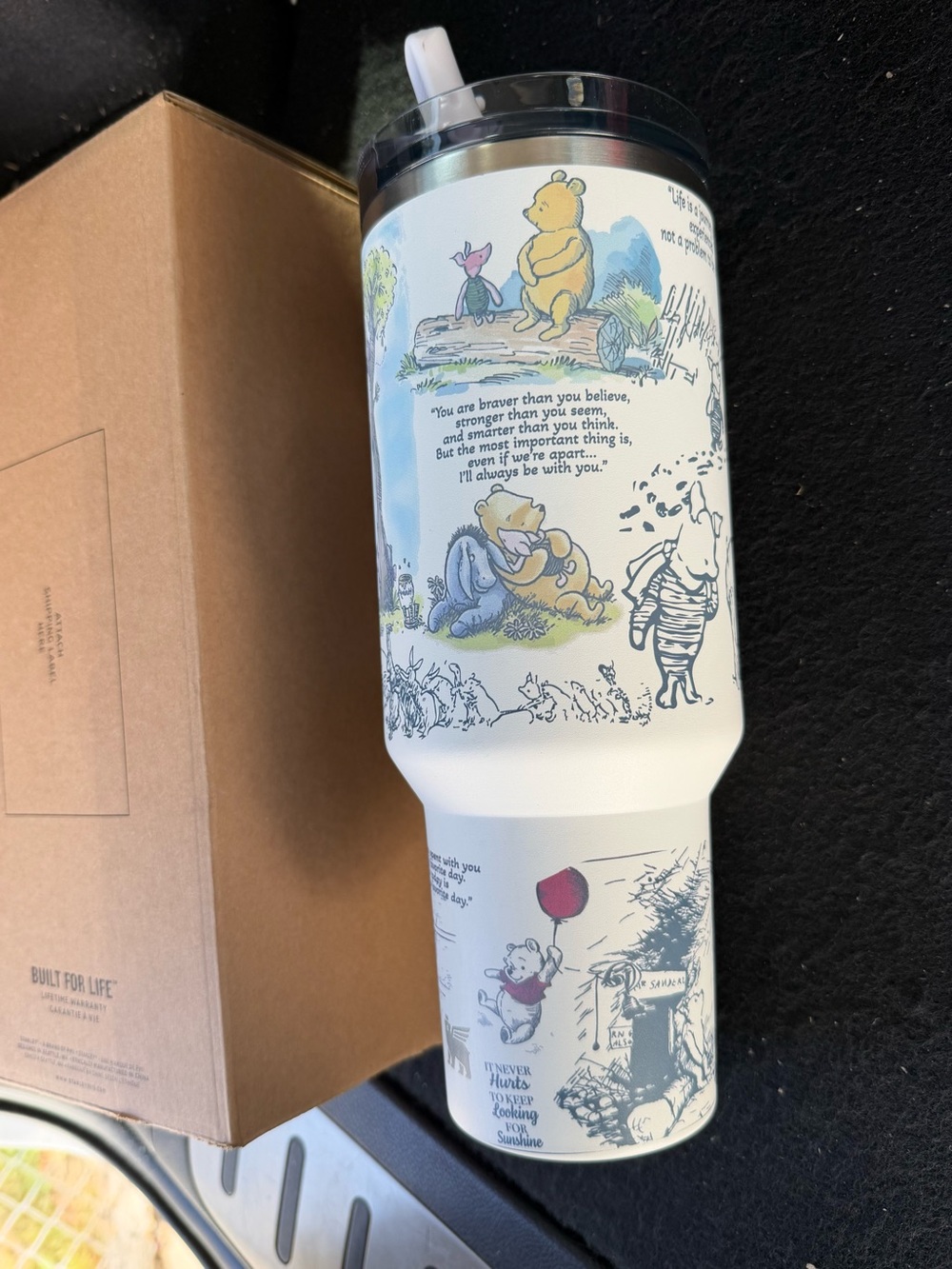 Stanley Winnie the Pooh White Travel Mug - Picture 3 of 4